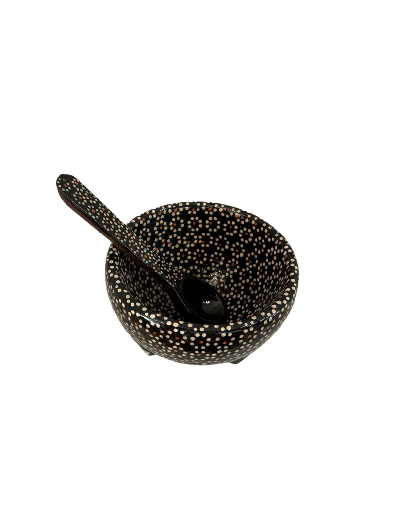 Salsera Molcajete Artesanal - Negro/Marron