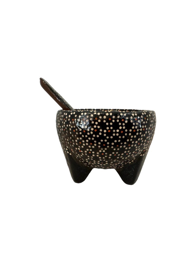 Salsera Molcajete Artesanal - Negro/Marron