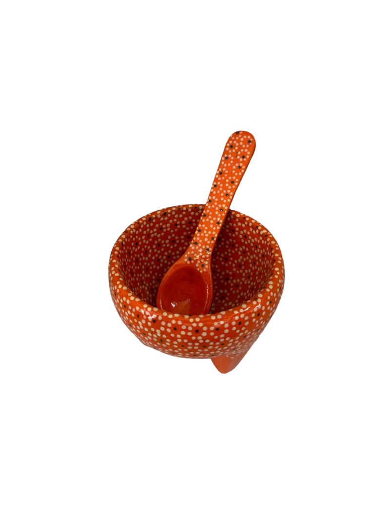 Salsera Molcajete Artesanal - Rojo